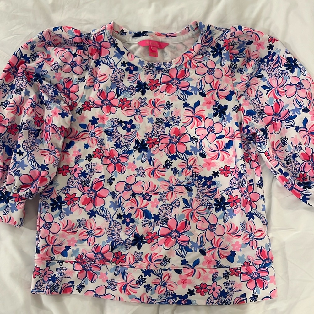 Lilly Pulitzer Puff Sleeve Sweatshirt XXS
